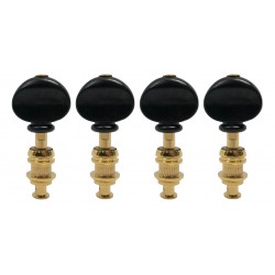 Grover 4BG Sta-Tite Ukulele Pegs with Black Button